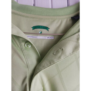 Skins Game Dry Ply Lime Green Golf Polo Shirt Size L